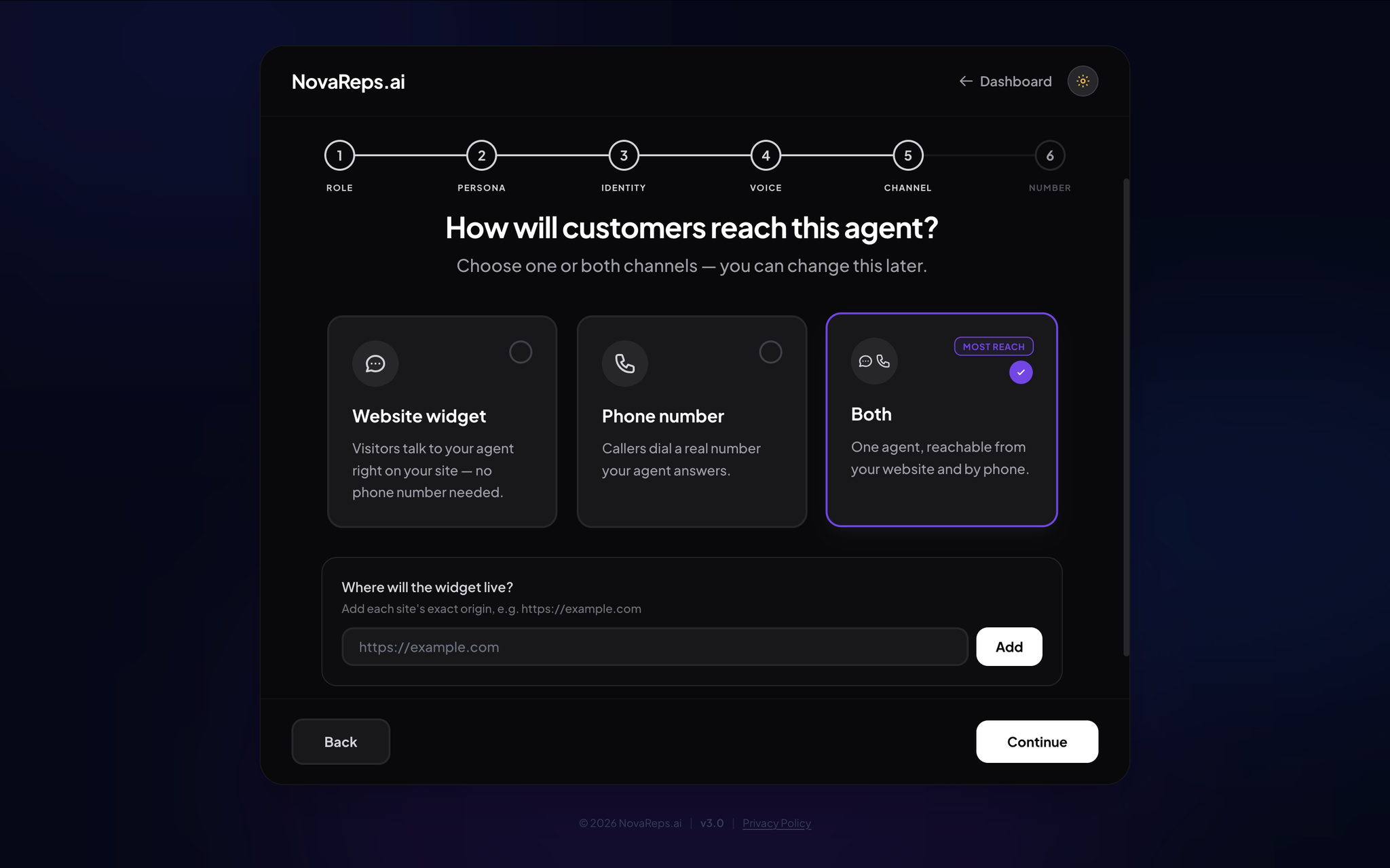 Step 6: Deploy to Website Widget and Phone Numbers